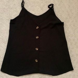 Black Spaghetti Strap Tank